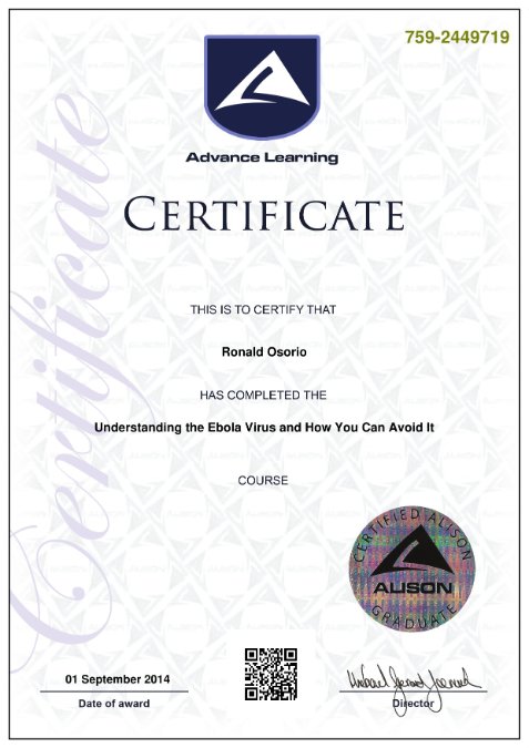 Certificate online