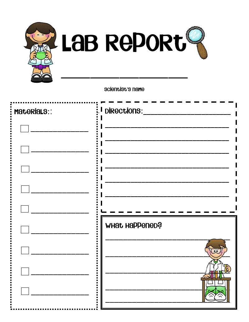 Lab report form