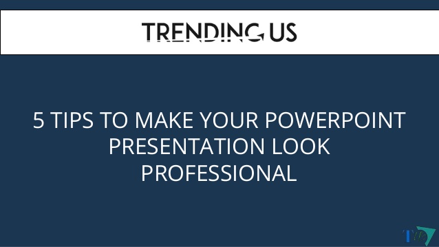 Making a powerpoint presentation