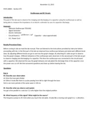 Oscilloscope lab report