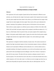 Potato osmosis lab report